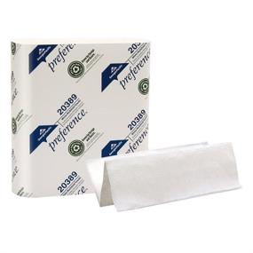 img 1 attached to Georgia Pacific 20389 Preference Multifold Paper Towels, White, Bundle of 250 Sheets, Poly-Bag Encased