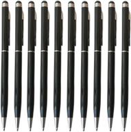 ✍️ 10 pack stylus pens for touch screens - universal 2-in-1 stylus ballpoint pen for ipad, iphone, samsung, kindle, & more logo