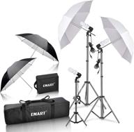 📸 emart 600w photography photo video portrait studio daylight umbrella lighting kit for continuous shooting logo