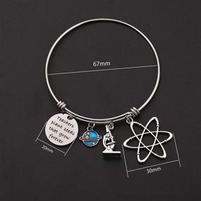 img 3 attached to 🌱 MAOFAED Atom Bracelet - Science Teacher Gift for Appreciation, Graduation, and Teacher Appreciation Gift: Planting Seeds That Grow Forever