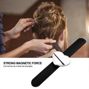 img 1 attached to 💇 Professional Magnetic Wristband for Hair Salon Hairdressing - Hairpin Holder Tool, Wrist Band for Easy Access to Hair Clips, Bobby Pins, and Hair Ties