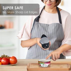 img 1 attached to 🔌 One-Touch Electric Can Opener - Effortless & Safe, Smooth Edge Cutter for Various Can Sizes - Perfect Kitchen Gadget for Chefs, Arthritis, and Seniors