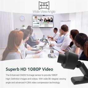 img 1 attached to 🎥 Faleemi 1080P Webcam with Microphone: HD Plug and Play USB Camera for Video Streaming, Online Classes, Zoom Meetings