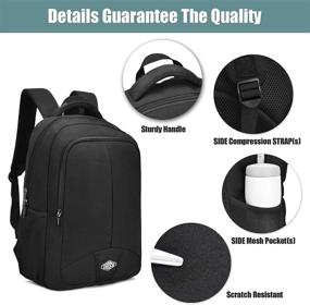 img 3 attached to OSOCE Travel Laptop Backpack Durable Water Resistant College School Fits 15