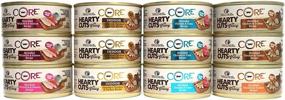 img 3 attached to 🐱 Wellness CORE Hearty Cuts Natural Grain Free Wet Canned Cat Food Variety Pack - Assorted Flavors - 5.5-Ounce Cans (3 of Each Flavor - 12 Total Cans)