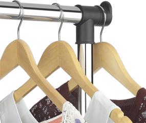 img 1 attached to 👕 Chrome Adjustable Clothes Garment Rack by Whitmor: Organize Your Wardrobe Conveniently