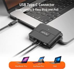 img 1 attached to 💻 Alxum SATA IDE To USB C Hard Drive Adapter: Fast Data Transfer with Power Support