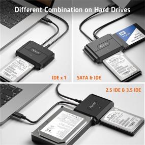 img 2 attached to 💻 Alxum SATA IDE To USB C Hard Drive Adapter: Fast Data Transfer with Power Support