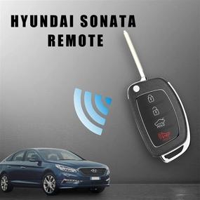 img 2 attached to Бесключевой пульт дистанционного управления VOFONO для Hyundai Sonata 2014-2018 P/N: 95430-C1010 4 кнопки