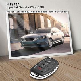 img 3 attached to Бесключевой пульт дистанционного управления VOFONO для Hyundai Sonata 2014-2018 P/N: 95430-C1010 4 кнопки