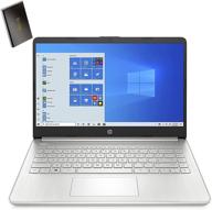 💻 hp 14.0" fhd hexa-core ryzen 5 5500u laptop, 8gb ram, 256gb ssd, wifi 6, windows 10 + 500gb external hard drive logo