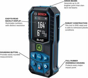 img 3 attached to 📏 Bosch GLM165-25G Green-Beam 165 Ft. Laser Measure - Precise and Efficient Distance Measurement Tool