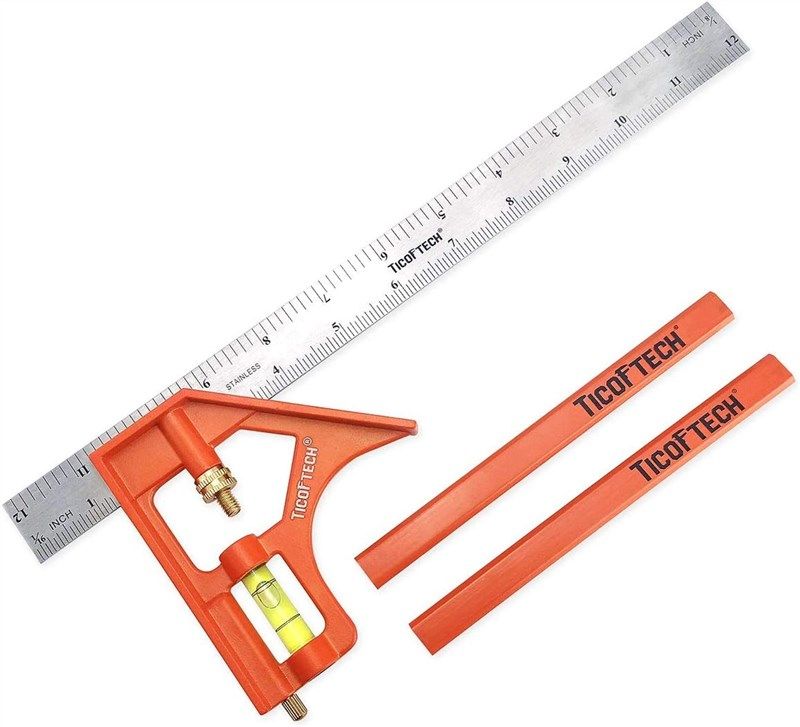 ticoftech combination stainless protractor measuring 로고