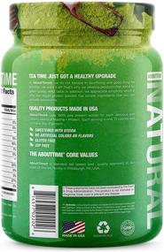 img 3 attached to ✅🍵 About Time Matcha + Vegan Protein - Non-GMO, All Natural, Lactose/Gluten Free, 16g Protein/serving - Green Tea 1.04lb Jar