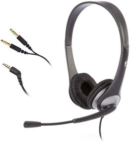 img 4 attached to 🎧 Cyber Acoustics Stereo Headset with 3.5mm Stereo & Y-Adapter for K12 Education and Classroom Use (AC-204)