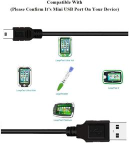 img 2 attached to 🔌 5 FT Black Replacement Charger Cable for Leapfrog Kids Tablet, LeapPad 3, LeapPad Platinum, LeapReader, LeapPad Ultra Xdi, LeapPad Ultra Kids, Leapfrog LeapReader Pen - Quality Power Supply Cord