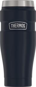 img 4 attached to 🌃 Thermos Stainless King 16oz Vacuum-Insulated Travel Tumbler in Midnight Blue