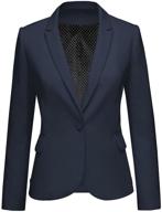 womens notched sleeves button pocket women's clothing and suiting & blazers logo