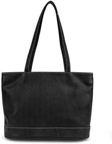 img 2 attached to 👜 Женские сумки и кошельки - Koltov Abby Large Black Weave: Подчеркните свой стиль качественными аксессуарами