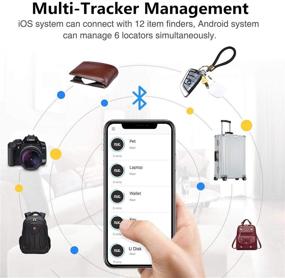 img 3 attached to 📍 GPS Bluetooth Key Finder Locator with Alarm Reminder App for Phone, Pets, Keychain, Wallet, Luggage, Car Keys, Glasses