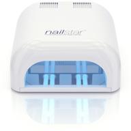 💅 nailstar 36w uv nail dryer lamp for gel with 120 & 180 second timers + 4 x 9w bulbs – professional salon nail drying tool logo