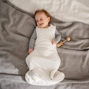 img 1 attached to 👶 KYTE BABY Unisex Bamboo Rayon Sleeping Bag - 1.0 Tog, Cloud Design, 6-18 Months