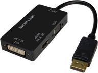 адаптер displayport converter gold plated rectangle логотип