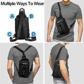 img 3 attached to Peicees Waterproof Backpack Crossbody Shoulder Outdoor Recreation in Camping & Hiking