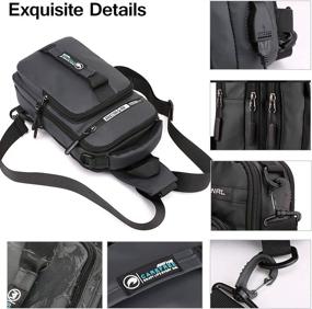 img 1 attached to Peicees Waterproof Backpack Crossbody Shoulder Outdoor Recreation in Camping & Hiking