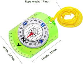 img 3 attached to 🧭 Gejoy 8-Piece Boy Scout Compass Set for Outdoor Activities: Map Reading, Hiking, Camping, Backpacking, Orienteering, and Navigation