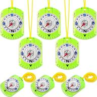 🧭 gejoy 8-piece boy scout compass set for outdoor activities: map reading, hiking, camping, backpacking, orienteering, and navigation логотип