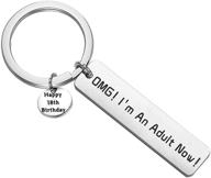 🎉 bekech funny adult birthday keychain: hilarious 18th birthday gift for becoming an adult! logo