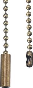 img 1 attached to 🔗 10-Foot Bronze Shappy Beaded Roller Chain Extension with Connectors (3.2 mm), Set of 10 Matching Beaded Roller Chain Connectors