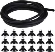 🐠 25-feet standard black airline tubing with suction cups for aquariums and terrariums logo