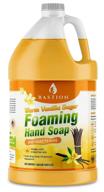 🌼 bastion foaming hand soap - warm vanilla sugar w/ essential oils (one gallon bulk bottle) - compatible with bath and body works, dial, method, michel, jr watkins, dove logo