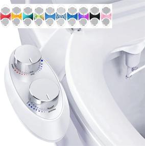 img 4 attached to 🚽 Nebulastone Bidet Attachment for Toilet: Electric-Free Fresh Water Sprayer with Self-Cleaning Dual Nozzles - Adjustable Water Pressure for Posterior and Feminine Hygiene