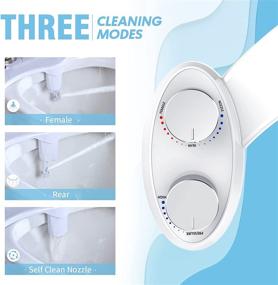 img 3 attached to 🚽 Nebulastone Bidet Attachment for Toilet: Electric-Free Fresh Water Sprayer with Self-Cleaning Dual Nozzles - Adjustable Water Pressure for Posterior and Feminine Hygiene