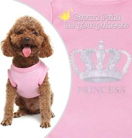 img 3 attached to 👑 Stylish Prince Fashion Pet T-Shirt: Small Dog Cat Vest Clothes - Perfect Costumes for Chihuahua & Yorkshire Terrier