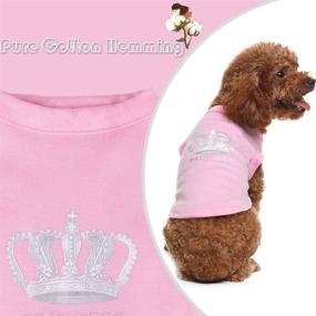 img 2 attached to 👑 Stylish Prince Fashion Pet T-Shirt: Small Dog Cat Vest Clothes - Perfect Costumes for Chihuahua & Yorkshire Terrier