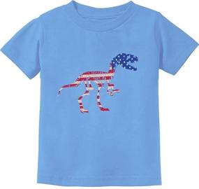 img 4 attached to Tstars Dinosaur American Toddler T Shirt