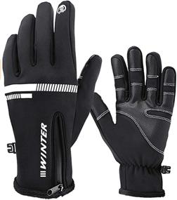 img 2 attached to HILEELANG Adjustable Waterproof Cycling Touchscreen Gloves