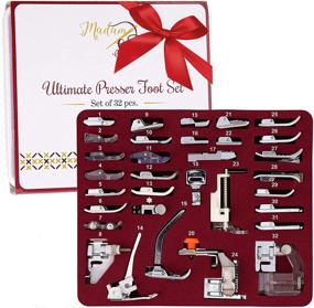 img 4 attached to 🧵 Madam Sew 32 PCS Deluxe Sewing Machine Presser Foot Set - Complete with Manual, DVD, and Numbered Storage Case for Easy Organization and Neat Sewing.