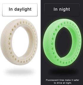 img 3 attached to 🔋 High-Visibility Ourleeme Fluorescent Tire: Bright & Durable Mi Scooter 8.5 Inch Replacement Wheel