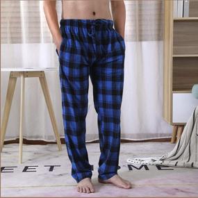 img 1 attached to 👖 Different Touch: Stylish Sleepwear Bottoms with Convenient Pockets for Men's Clothing and Lounge