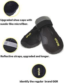 img 2 attached to 🐾 GGR Dog Shoes - Waterproof and Wearproof Pet Boots for Outdoor Running - 4 Pieces - Pet Rain Boots