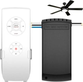 img 4 attached to 🔧 3-in-1 Universal Ceiling Fan Remote Control Kit: Ceiling Fan Light Timer & Speed Wireless Remote Control with Receiver Kits for Ceiling Fan Lamp