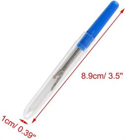 img 3 attached to 🧵 Blue Plastic Handled Sewing Seam Ripper Thread Stitching Tool Set of 3 by uxcell