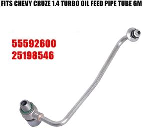 img 3 attached to Chevrolet Cruze Sonic Trax Buick Encore 1.4T Turbocharger Oil Line/Turbo Oil Feed Tube 55592600 25198546 Upgrade