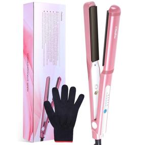 img 4 attached to 🎁 Ohuhu 1 Inch Tourmaline Ceramic Hair Straightener and Curling 2 in 1 Flat Iron - Fast Heating, Stable Temperature Control - Perfect Mother's Day Gift