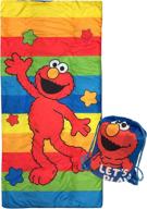 🧸 cozy & warm kids lightweight slumber bag/sleeping bag - jay franco sesame street lets play slumber sack - featuring elmo (official sesame street product) logo